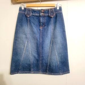 Armani Exchange A line denim skirt